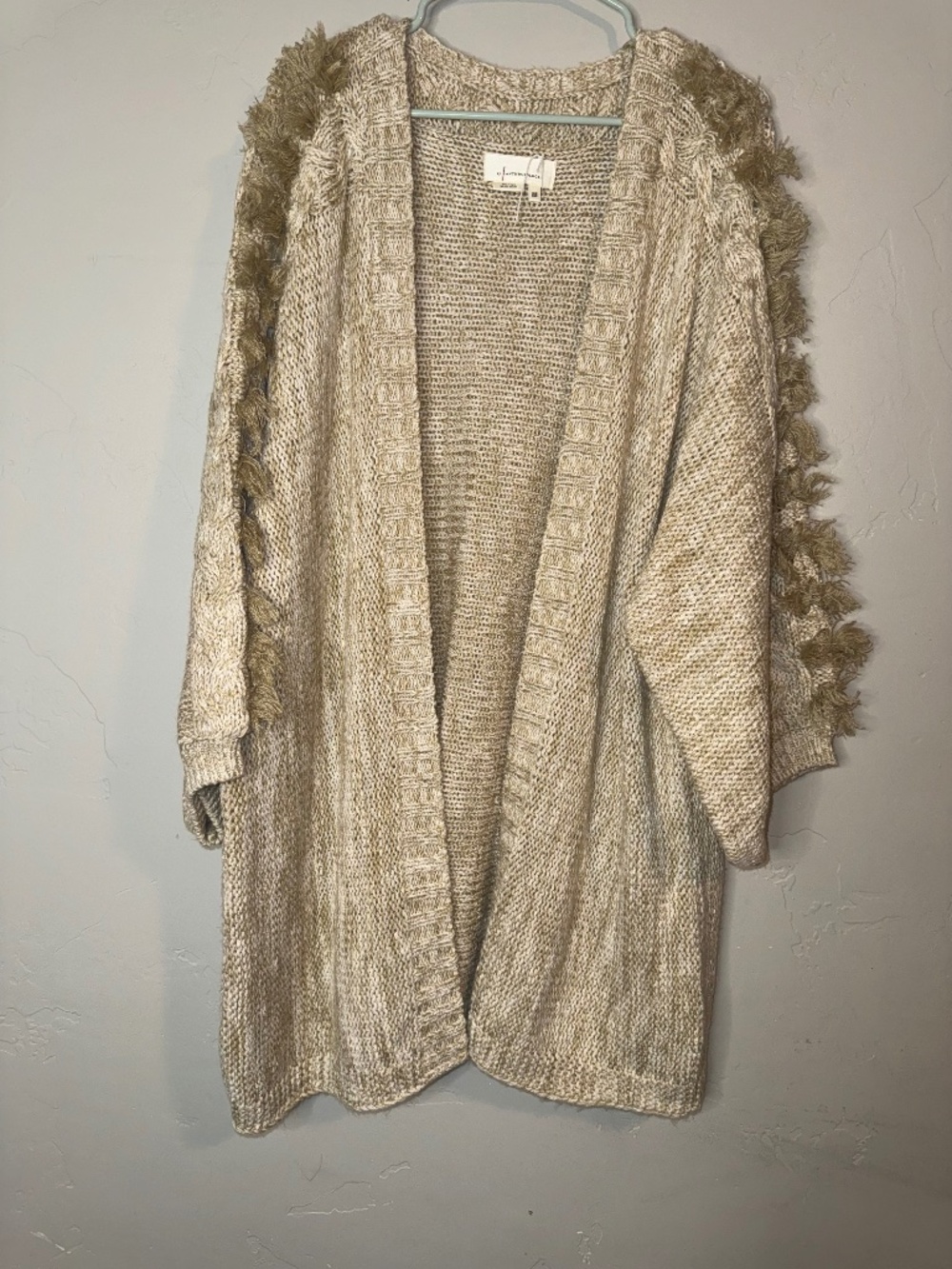 Anthropologie Womens Beige Cardigan, one size